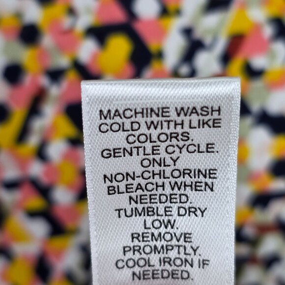 Womens Est. 1946 Multicolor Chevron Pattern Blouse Short-Sleeve Size 18/20W - Picture 8 of 8